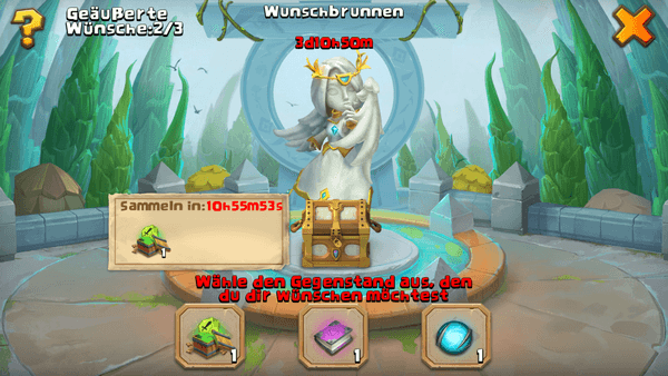 Wunschbrunnen drei mal �ffnen